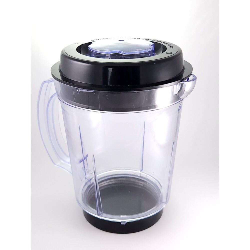 Magic Bullet MB1001 Replacement 32oz Blender Pitcher Jar Lid Insert Clear Black
